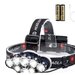 Lanterna de cap Premium cu 8 LED-uri cu Cap Impermeabil ,13000 Lm Lumina Alb/Rosie Ideala Camping Ci